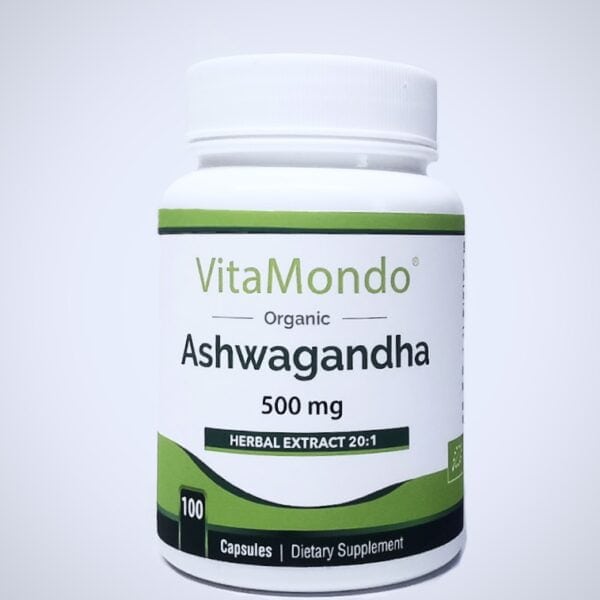 Organic Ashwagandha Supplement 500mg Supplement 1