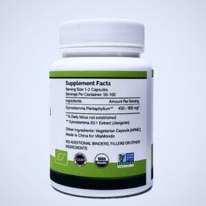 Organic Gynostemma Pentaphyllum 500mg Capsules Jiaogulan 3