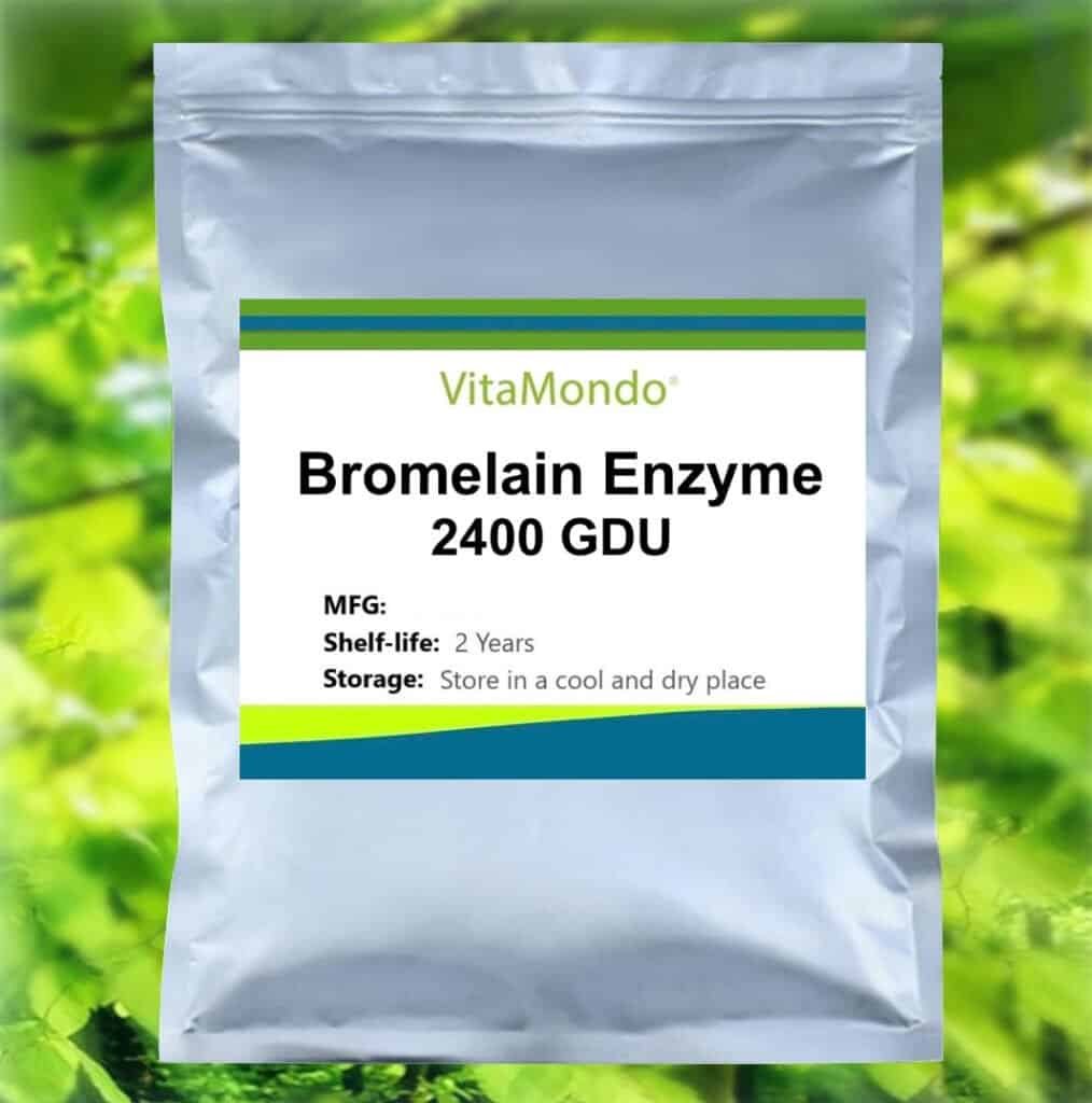 Bromelain Enzyme 2400 GDU/g Heart, Inflammation VitaMondo Food Supplements for Health