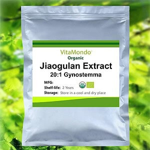 Organic Jiaogulan Extract Powder Gynostemma Pentaphyllum VitaMondo