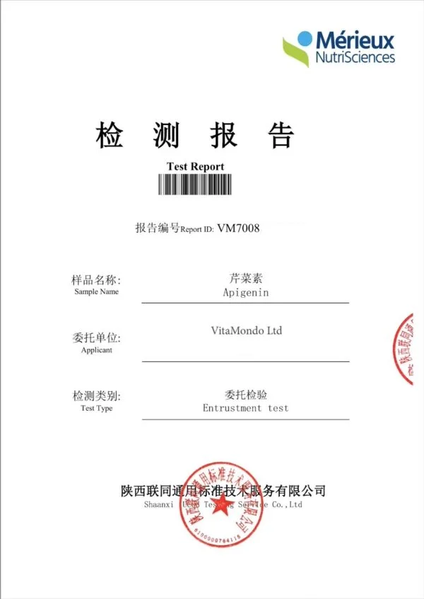 Apigenin labtest VitaMondo 1