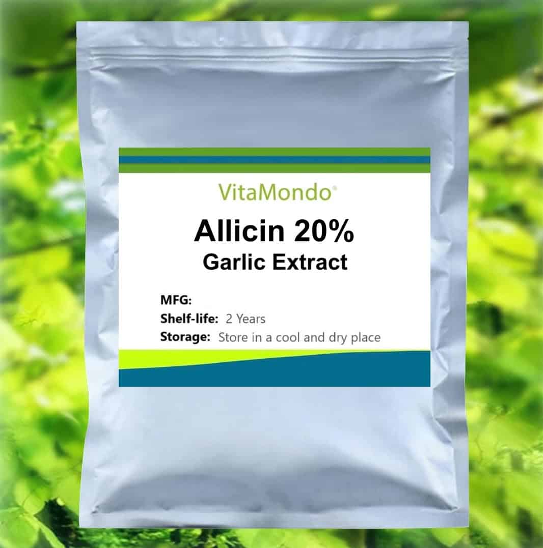 Allicin Supplement 20% – Immune System, Heart – Garlic Extract - VitaMondo - Food Supplements for Health & Longevity
