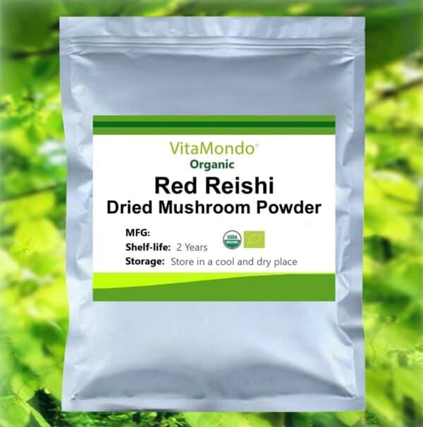 Organic Red Reishi Mushroom Powder Dried
