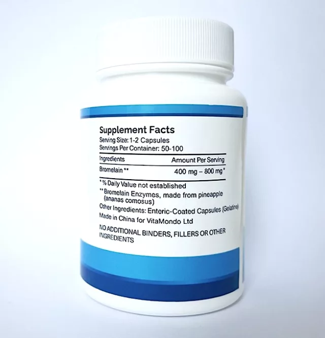 Pineapple Bromelain 2400 GDU/g: 400g * 100 Caps – Enteric-Coated