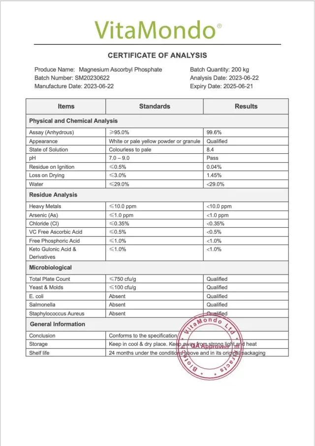 Magnesium Ascorbyl Phosphate (MAP) 99%: 100g-1kg