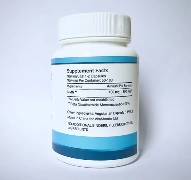 NMN 99% Enteric-Coated Capsules: 400 mg * 100 Caps – Bioavailable *NEW*