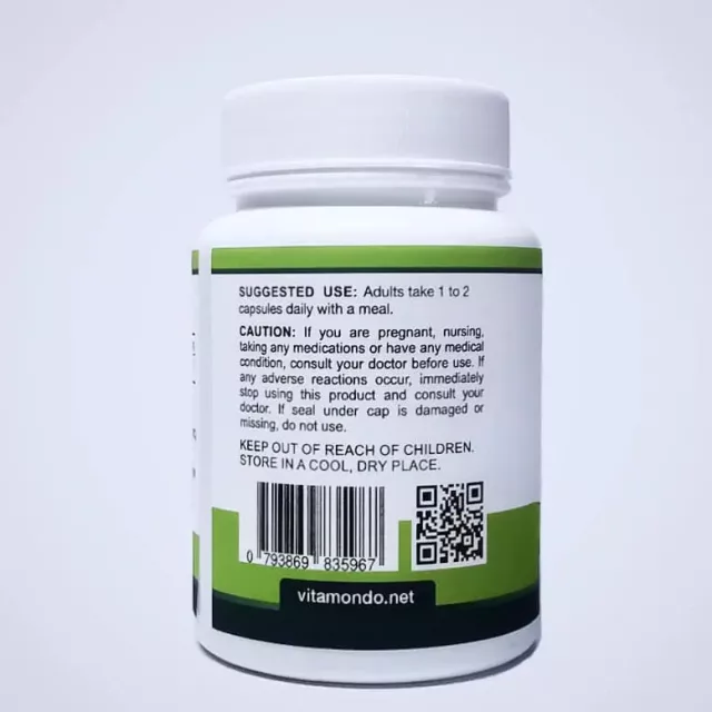 Boswellia Serrata Supplement: 500 mg * 100 Capsules, Organic