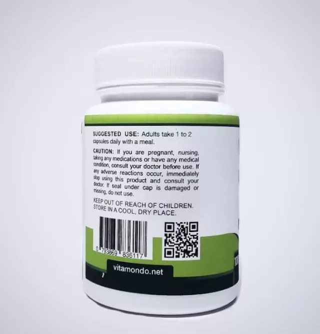 Organic Cordyceps Extract Capsules: 500 mg * 100 Capsules