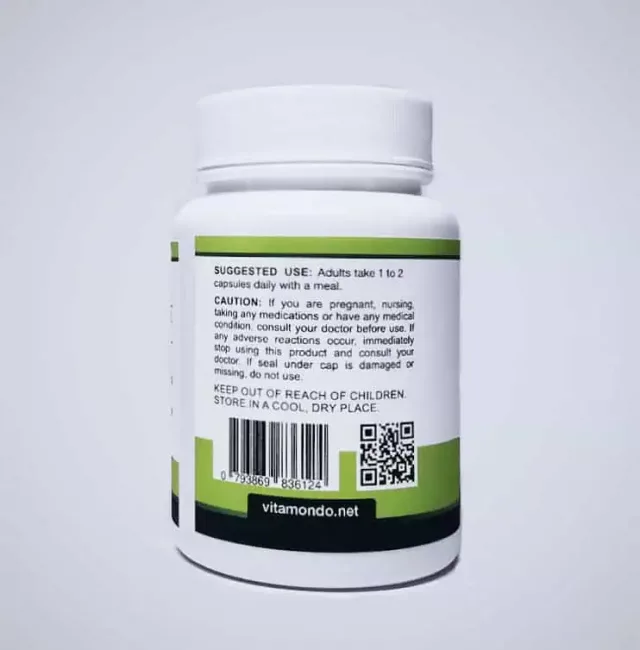 Organic Eucommia Ulmoides Capsules: 500 mg * 100 Caps – Bark