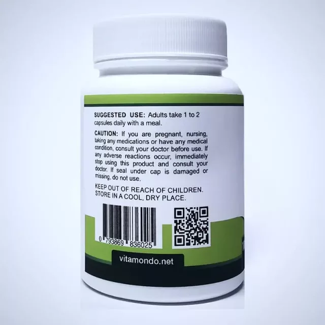 Organic Ginkgo Biloba Capsules: 500 mg * 100 Caps – Cognition