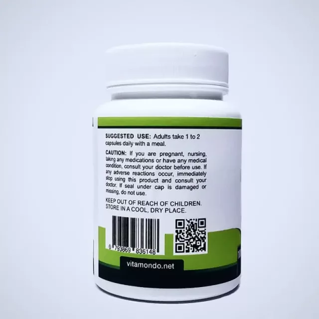 Organic Grape Seed Extract: 500 mg * 100 Capsules – OPC