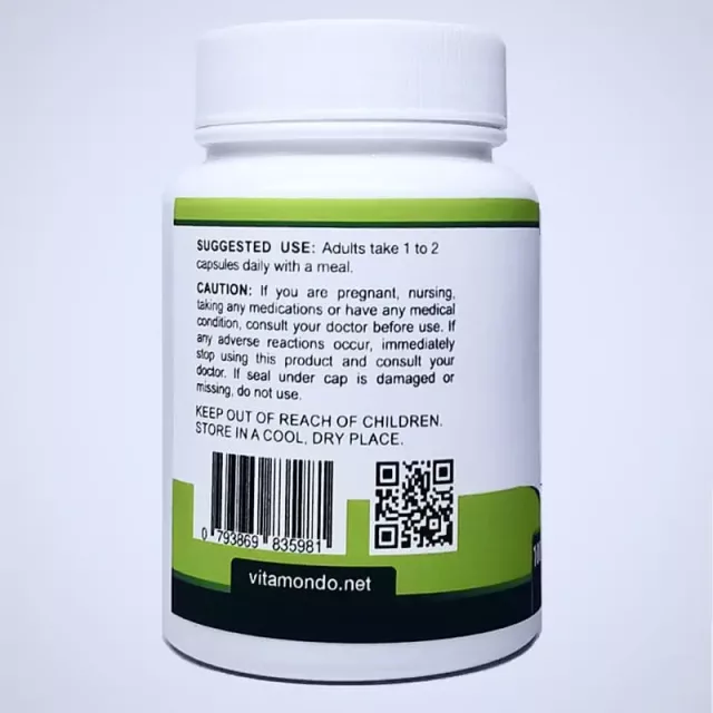 Organic Reishi Mushroom Supplement: 500 mg * 100 Caps