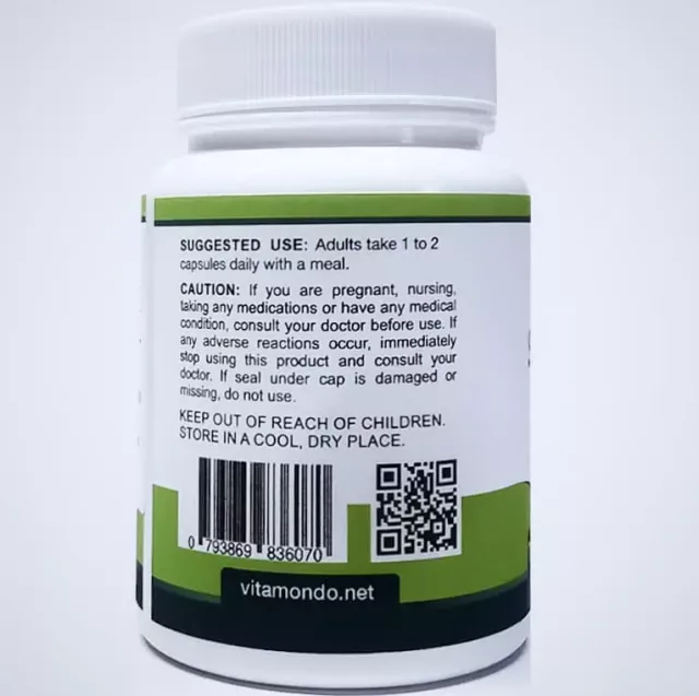 Organic Saw Palmetto Supplement: 500 mg * 100 Capsules