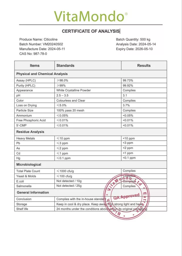 Premium CDP Choline 99% – 100g-500g – Cognition *NEW*