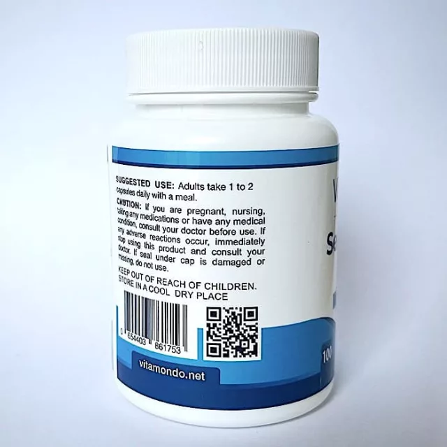 Serrapeptase 600 SPU/mg: 400 mg * 100 Caps – Enteric-Coated *NEW*