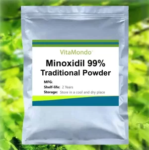 Traditional Minoxidil Powder 99%: 100g-500g – Hair Growth, MX