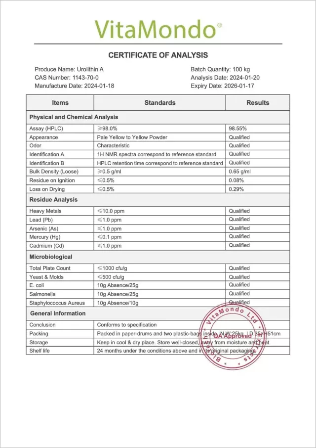 Premium Urolithin-A Powder 98%: 10g-100g – Health *NEW*