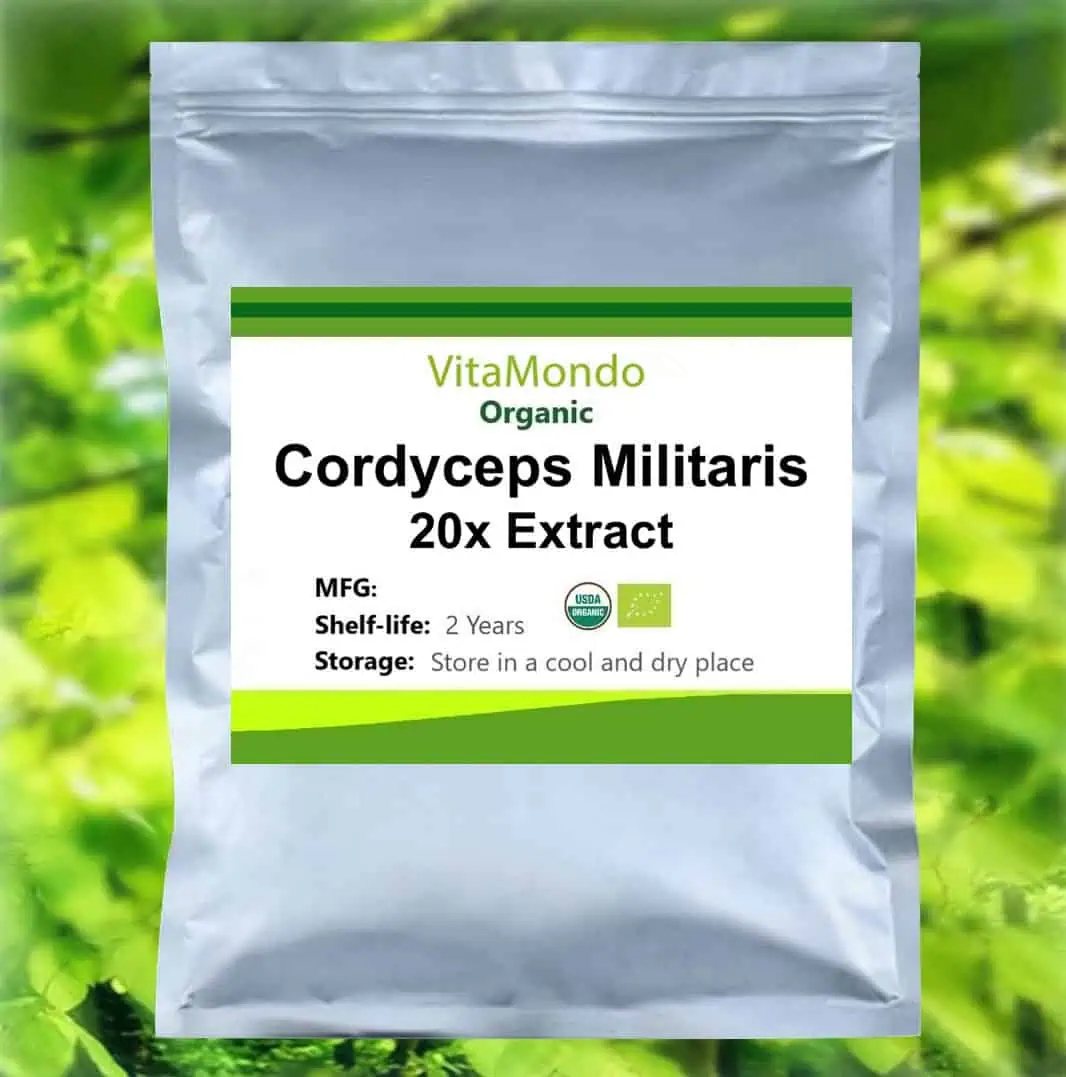Organic-Cordyceps-Militaris-Extract-20x-VitaMondo Organic Cordyceps Extract Powder