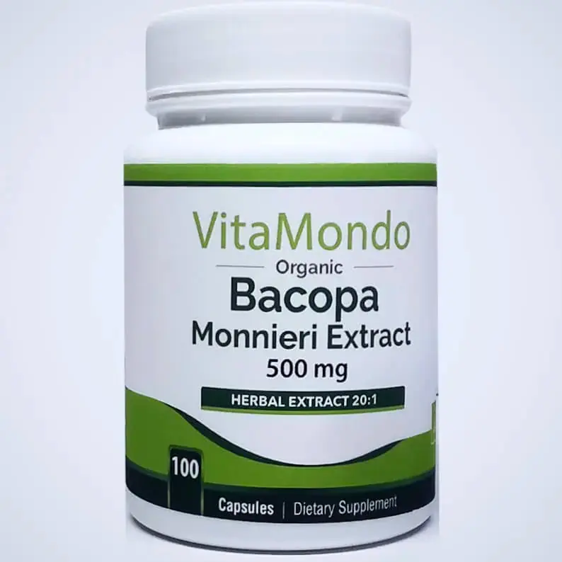 Organic Bacopa Monnieri Supplement Capsules
