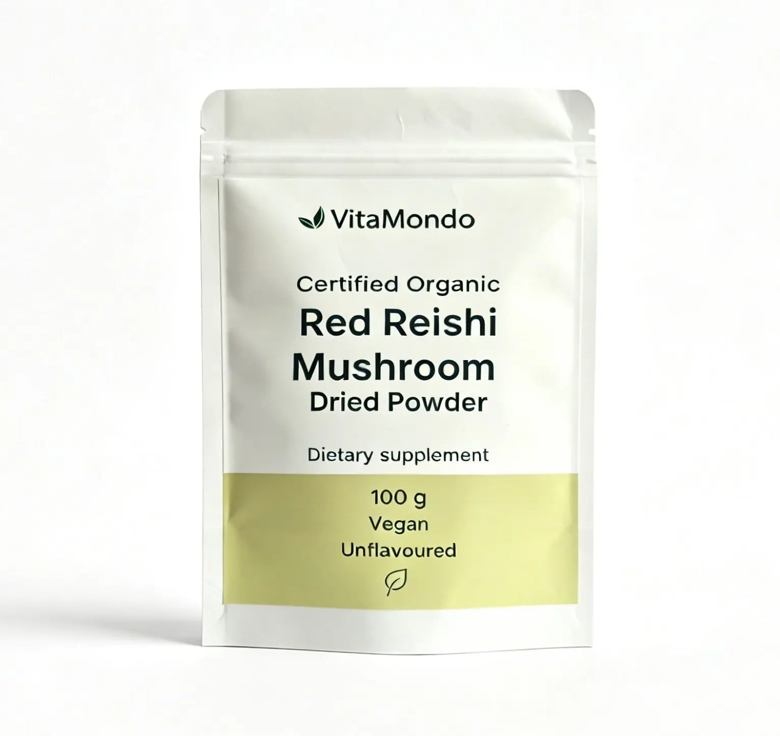 Organic Red Reishi Mushroom Dried Powder