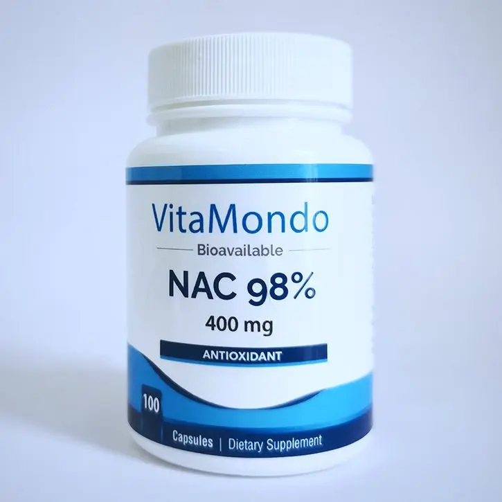 Pure N-Acetyl-L-Cysteine (NAC) Capsules 1 Front